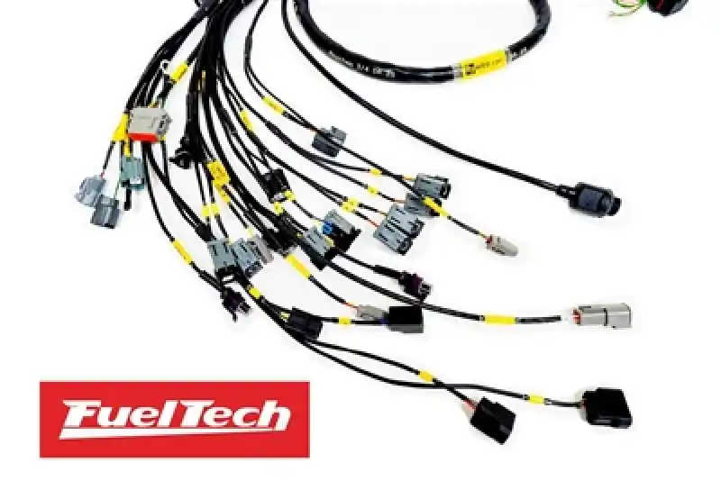 Rywire Honda K-Series (w/FuelTech 550 ECU) Eng Harness w/OBD2 Alt/EV14 Inj/AEM IAT/MAP (Adapter Req) One Day Deal