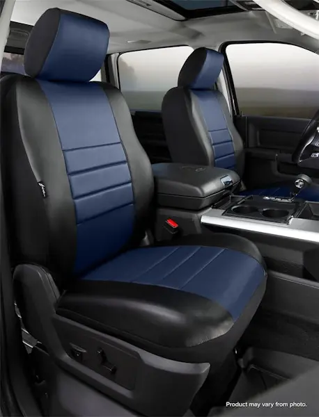Fia SL67-73 BLUE LeatherLite™ Custom Seat Cover Hassle-Free Returns