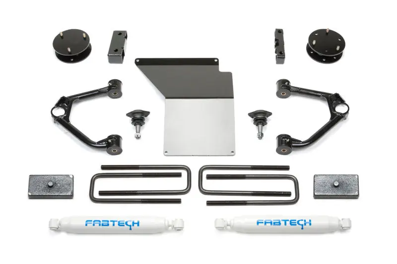 Fabtech 07-18 GM K1500 w/OE Forged UCA 3.5in Budget UCA System w/Rear Perf. Shocks Exclusive