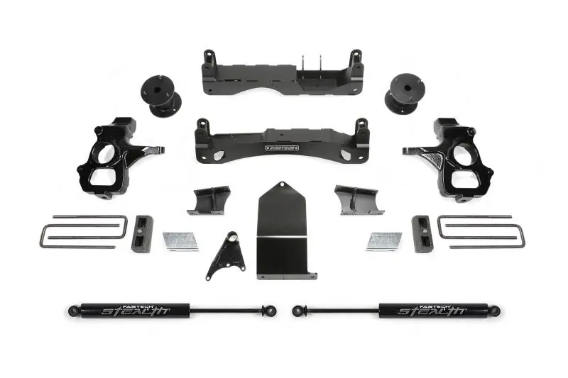 Fabtech 14-18 GM C/K1500 P/U w/oE Forg Stl UCA 4in Basic Sys w/Stealth Markdown