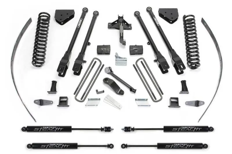 Fabtech 08-16 Ford F250 4WD w/o Factory Overload 8in 4Link Sys w/Coils & Stealth Weekend Sale