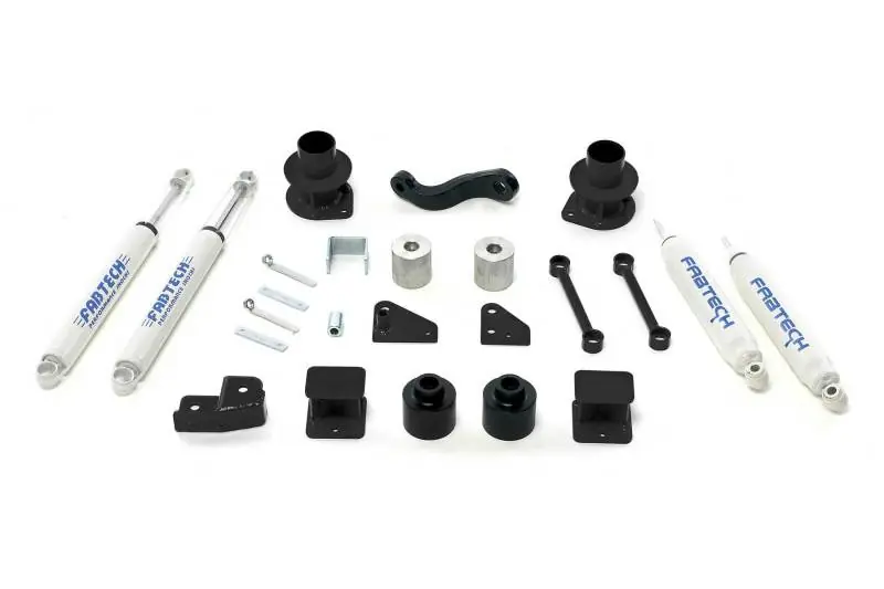 Fabtech 07-18 Jeep JK 4WD 3in Basic Sys w/Perf Shks Trending