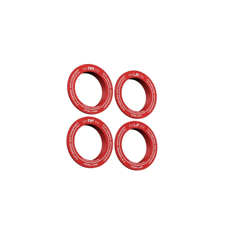 Buy Direct fifteen52 Holeshot RSR Center Ring - Corner Designation Set of Four - Red