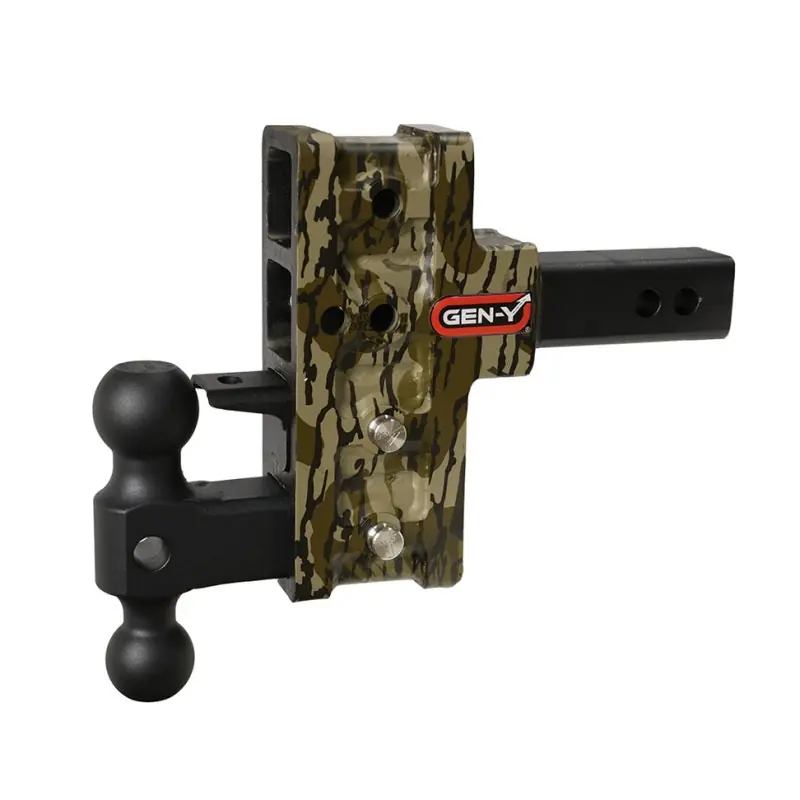 Trusted Brand Gen-Y Mega Duty 2in Shank 5in Offset Drop 2K TW 16K Hitch w/GH-051 Dual-Ball/GH-032 - Mossy Oak