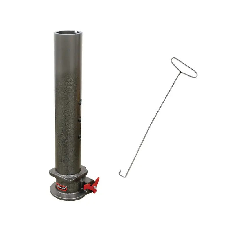 Gen-Y Viking 4in Round Tube Gooseneck Static Hitch w/SnapLatch 2-5/16in Coupler 8.5K TW 30K Bulk Order