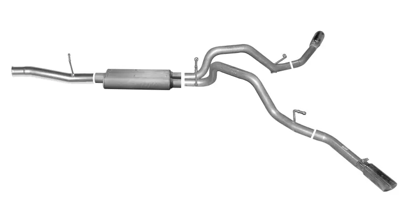 Gibson 15-18 Chevrolet Silverado 1500 LS 5.3L 3in/2.25in Cat-Back Dual Extreme Exhaust - Aluminized Instant Buy