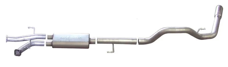 Viral Gibson 07-13 Toyota Tundra Base 5.7L 3in Cat-Back Single Exhaust - Stainless