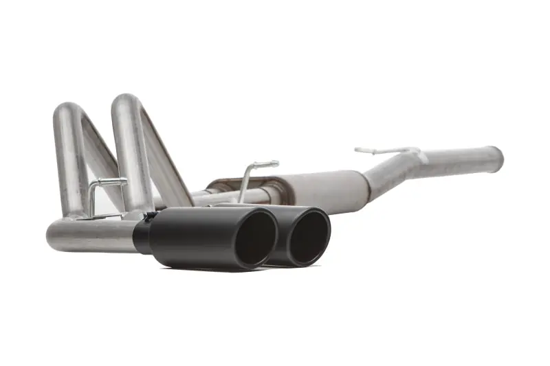 Exclusive Gibson 15-19 Ford F-150 XL 5.0L 3in/2.5in Cat-Back Dual Sport Exhaust - Black Elite