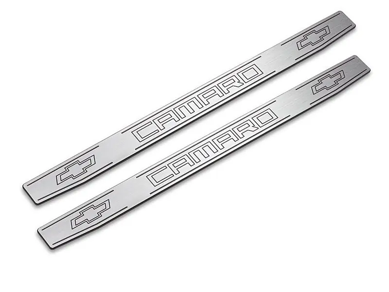 No Minimum Order American Brother Designs Door Sills, Bowtie Logo :: 2010-2015 Camaro