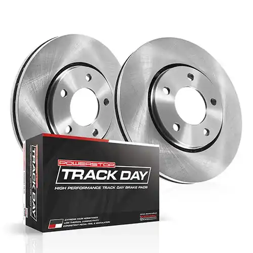 Exclusive Offer PowerStop Track Day Brake Kit, Front :: 2015-2020 Ford Mustang GT & EcoBoost w/ 4 Piston Front Calibers
