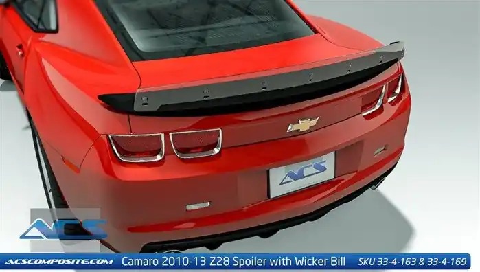 Super Sale ACS Z28 Style Rear Spoiler, Unpainted :: 2010-2013 Camaro