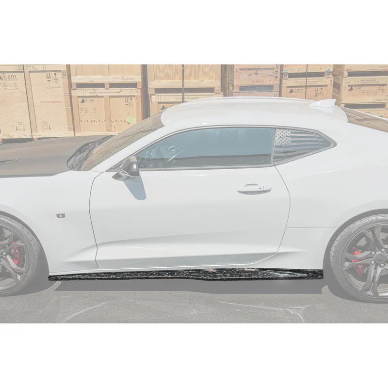6th Gen Camaro ZL1-Style Side Skirts, Forged Carbon Fiber :: 2016-2024 Camaro Non-ZL1 Place Order